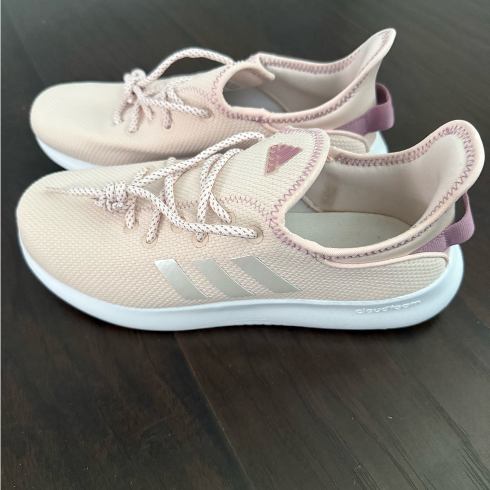 Adidas Women's Soft Pink Cloudfoam Sneakers